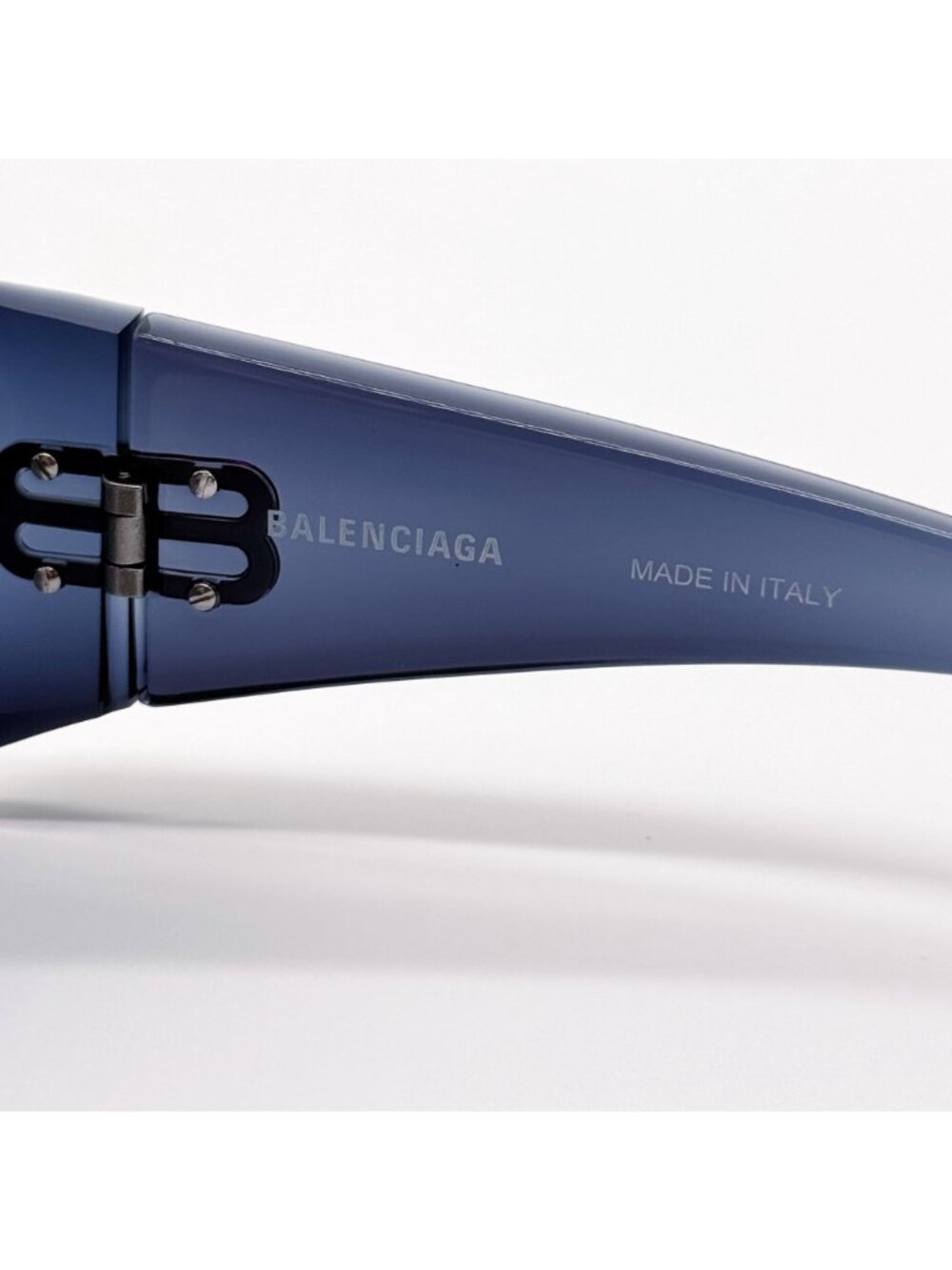 NEW BALENCIAGA BB0292S 002 SUNGLASSES BLUE UNISEX GEOMETRIC EYEWEAR BALENCIAGA - Picture 8 of 10